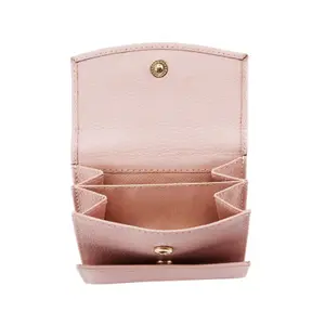Compact leather wallet for women Wings RFID image-2