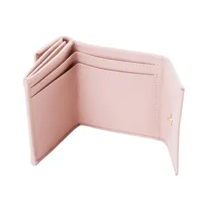 Compact leather wallet for women Wings RFID image-4