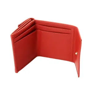 Compact leather wallet for women Wings RFID image-3