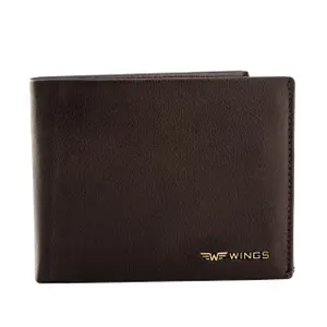 Leather Wallet with Press Stud Closure Wings image-5
