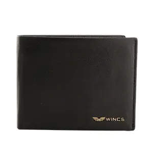 Leather Wallet with Foldable Flap Wings image-3