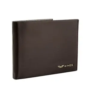Leather Wallet with Foldable Flap Wings image-0