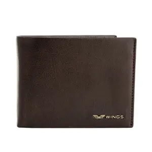 Leather Wallet with Foldable Flap Wings image-3
