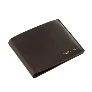 Leather Wallet with Foldable Flap Wings image-4