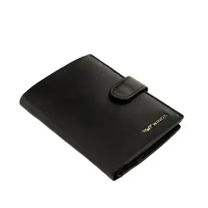 Leather Wallet with Buckle Wings image-3