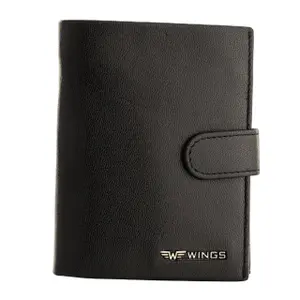 Leather Wallet with Buckle Wings image-5