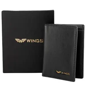 Leather card holder Wings image-4