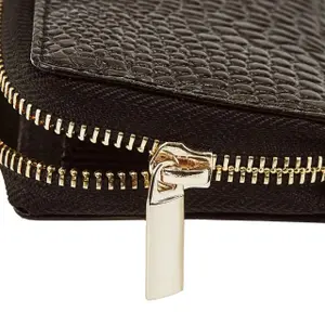 Natural Leather Zippered Wallet Woman Wings image-4