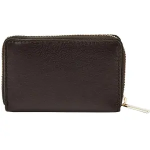 Natural Leather Zippered Wallet Woman Wings image-4