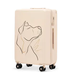 Maleta mediana Wings ABS+ Customized Dog 24" image-0