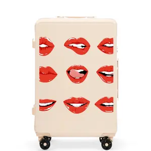 Maleta mediana Wings ABS+ Customized Lips 24" image-2