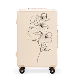 Maleta mediana Wings ABS+ Customized Flower 24" image-2