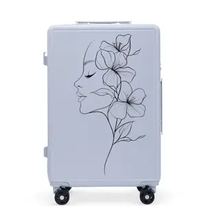 Maleta mediana Wings ABS+ Customized Flower 24" image-2