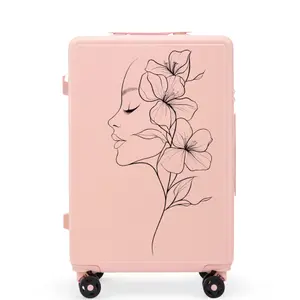 Maleta mediana Wings ABS+ Customized Flower 24" image-2