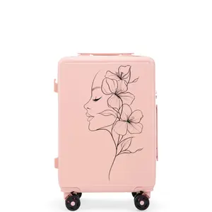 Valise cabine personnalisé Wings ABS+ Flower 20" image-2