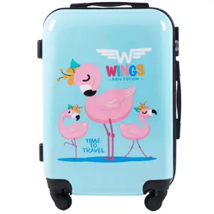 Gyermek bőrönd Wings Jay Flamingo 20" image-1