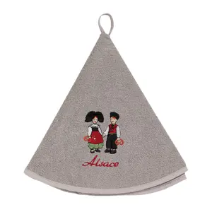 Toalla de mano redonda - couple enfants alsace Winkler image-0