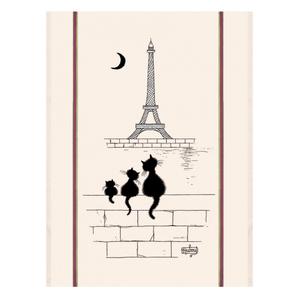 3051107000-large-tea-towel-cats-eiffel-tower-winkler-dubout-ecru-60x80-cm