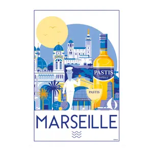 Marseille-theedoek Winkler Provence image-0