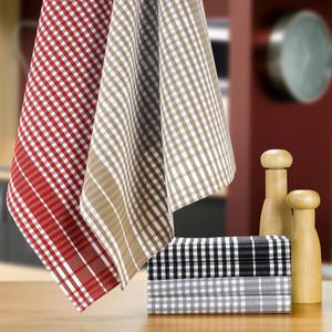 Small check tea towel Winkler image-1