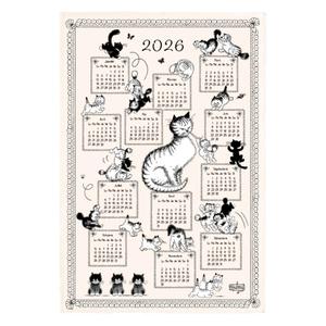 6220026000-cat-kittens-calendar-tea-towel-2026-winkler-dubout-ecru-48x72-cm