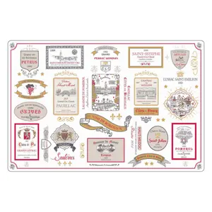 Bordeaux bordstablett med flera etiketter Winkler image-0