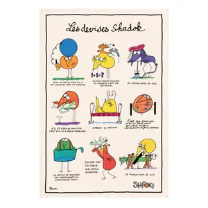 Tea towel - currencies Winkler Shadoks