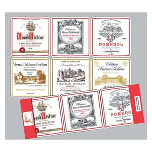 Coasters - burgundy Winkler (x6)