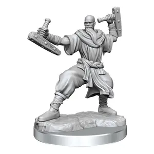 Model human monk male miniature figurine kit WizKids Dungeons & Dragons Frameworks image-0