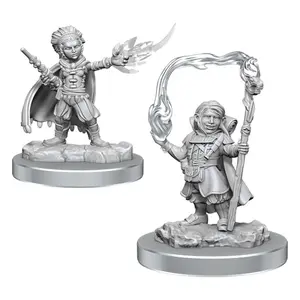 Figurine WizKids D&D Nolzur's Marvelous Miniatures Halfling Wizards (x2) image-0