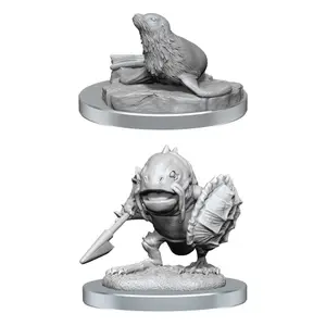 Figurine WizKids D&D Nolzur's Marvelous Miniatures Locathah & Seal (x2) image-0