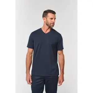 Eco-friendly V-neck antibacterial T-shirt WK. Designed To Work image-1