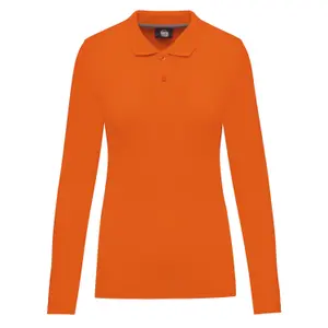 Polo de manga comprida para mulher WK. Designed To Work image-0