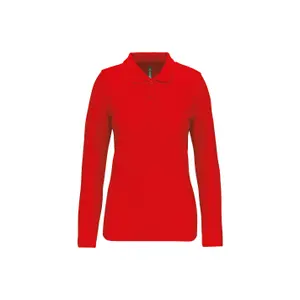Polo de manga larga para mujer WK. Designed To Work image-0