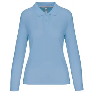 Polo de manga comprida para mulher WK. Designed To Work image-0