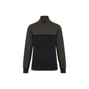Eco-friendly zip-neck sweatshirt WK. Designed To Work image-0