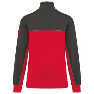 Chaqueta de chándal ecológica con cuello con cremallera WK. Designed To Work image-1