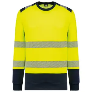 Recycled safety sweatshirt round neck WK. Designed To Work image-0