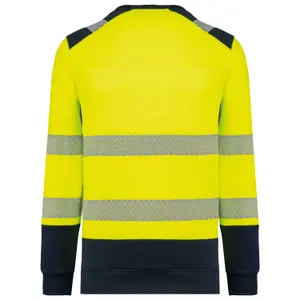Recycled safety sweatshirt round neck WK. Designed To Work image-1
