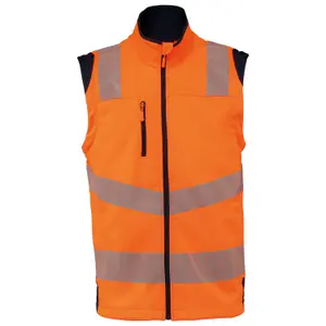 Recycled work jacket with detachable softshell sleeves WK. Designed To Work image-1