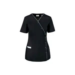 Blusa de mujer de polialgodón con botones de presión WK. Designed To Work image-0