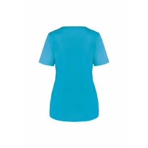 Blusa de mujer de polialgodón con botones de presión WK. Designed To Work image-1