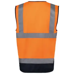 Recycled high-visibility zip safety vest WK. Designed To Work image-2