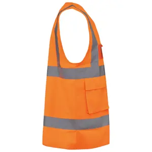 Recycled high-visibility zip safety vest WK. Designed To Work image-2