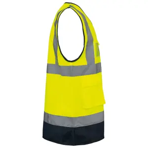 Recycled high-visibility zip safety vest WK. Designed To Work image-2