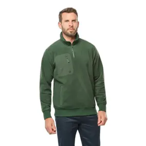 Eco-friendly fleece with zipped collar WK. Designed To Work image-0