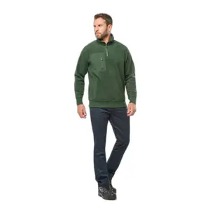 Eco-friendly fleece with zipped collar WK. Designed To Work image-3