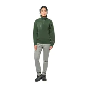 Eco-friendly fleece with zipped collar WK. Designed To Work image-2