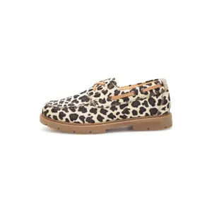 Women's boat shoes Woden Johanne Animal image-0