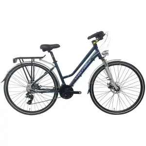 Stadsfietsen Wolfbike Trekking Lady Shim.TY300 3x7 21v Disco mecánico - Susp.Delantera - S740